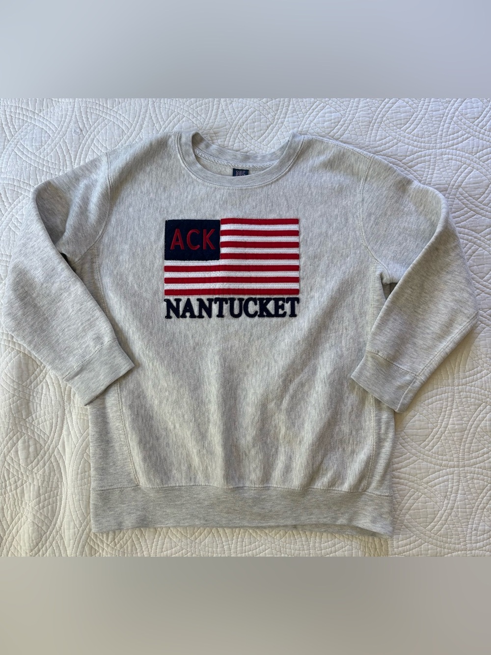 Nantucket Flag Embroidered Sweatshirt Children’s XL